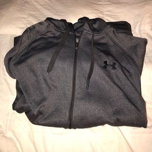 Under Armour Heather Grey Zip Up Hoodie